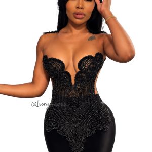 Noir Royale Mini Dress ✨